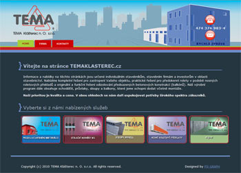 webové stránky TEMA